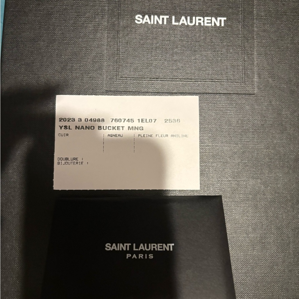 Saint Laurent Tan Leather Bucket Bag - Picture 12 of 14